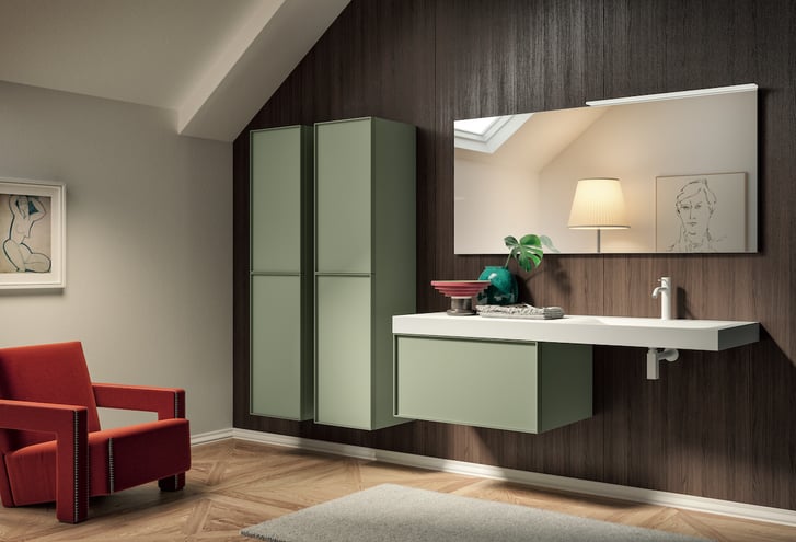 Class luxury bathroom vanity and storage