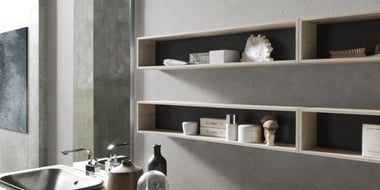 Luxury White Floating Open Shelves-1